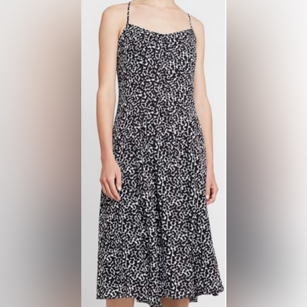 NWT Banana Republic Fit & Flare Polka Dot Midi Dress
